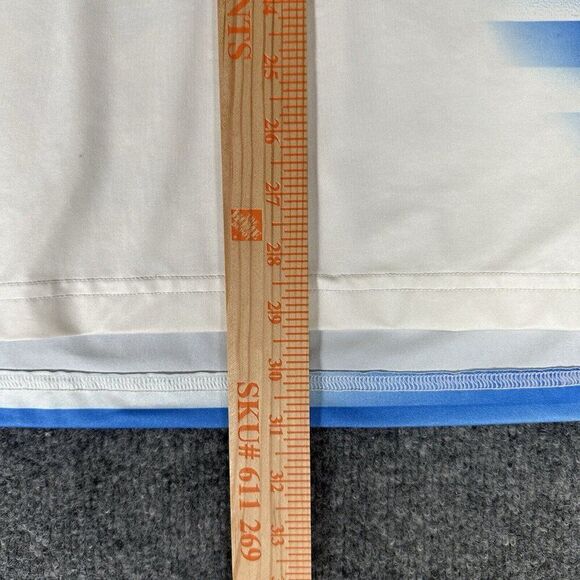 Under Armour Shirt Mens L Blue HeatGear Loose Performance Short Sleeve Striped - Picture 8 of 9